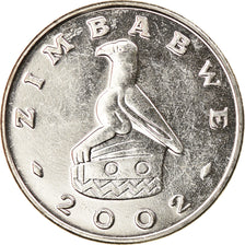 Moneta, Zimbabwe, Dollar, 2002, Harare, BB+, Acciaio placcato nichel, KM:6a