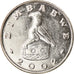 Moneta, Zimbabwe, Dollar, 2002, Harare, BB+, Acciaio placcato nichel, KM:6a