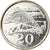 Moeda, Zimbabué, 20 Cents, 2002, Harare, AU(50-53), Aço Niquelado, KM:4a