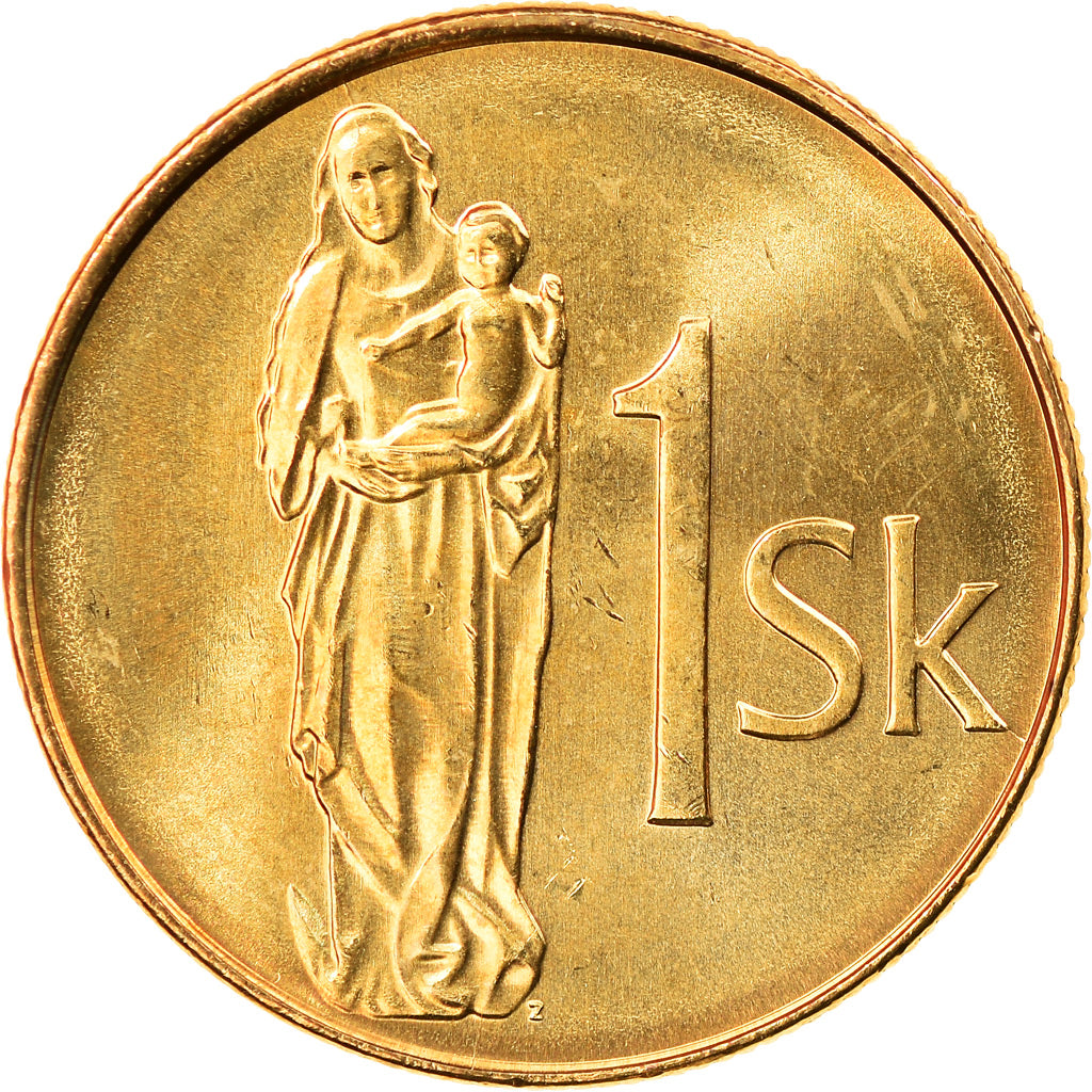 Coin, Slovakia, Koruna, 2006, MS(63), Bronze Plated Steel, KM:12
