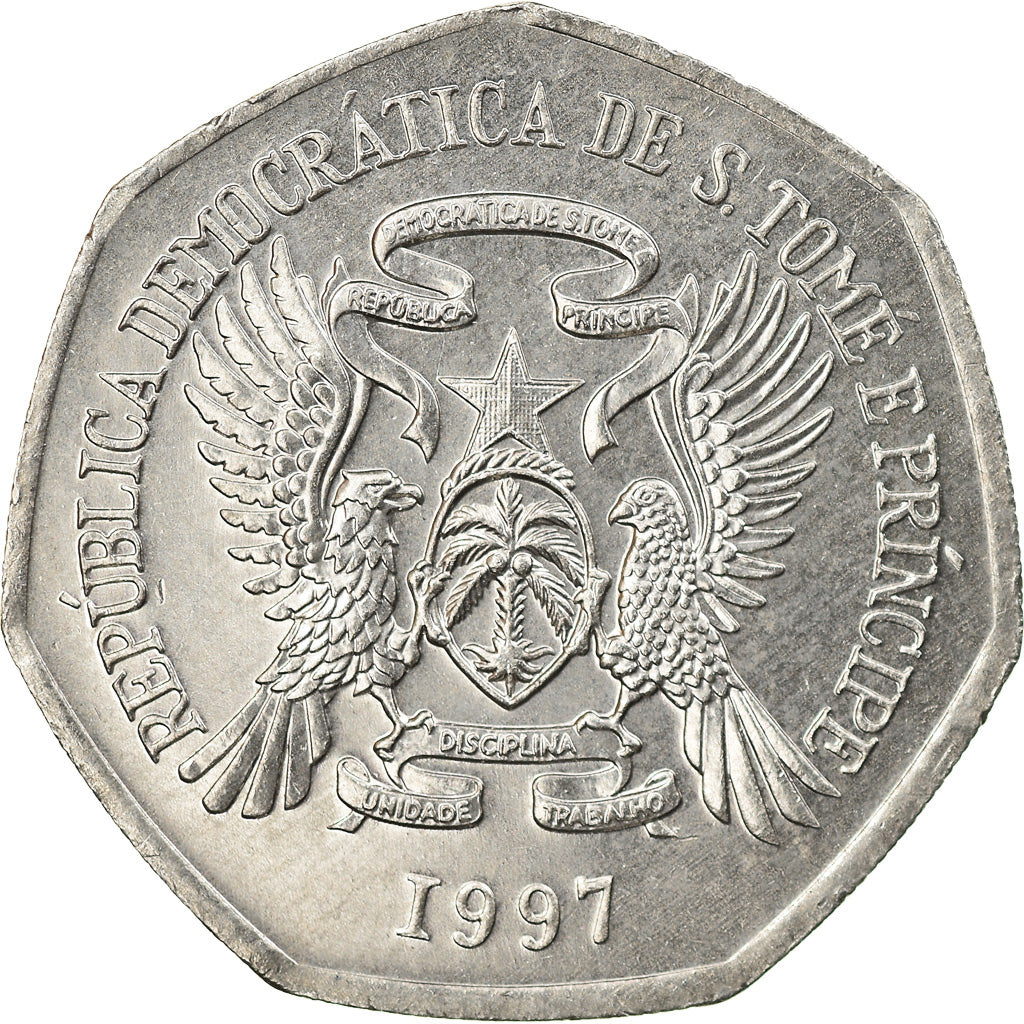 Moeda, ILHA DE SÃO TOMÉ E PRÍNCIPE, 2000 Dobras, 1997, British Royal Mint