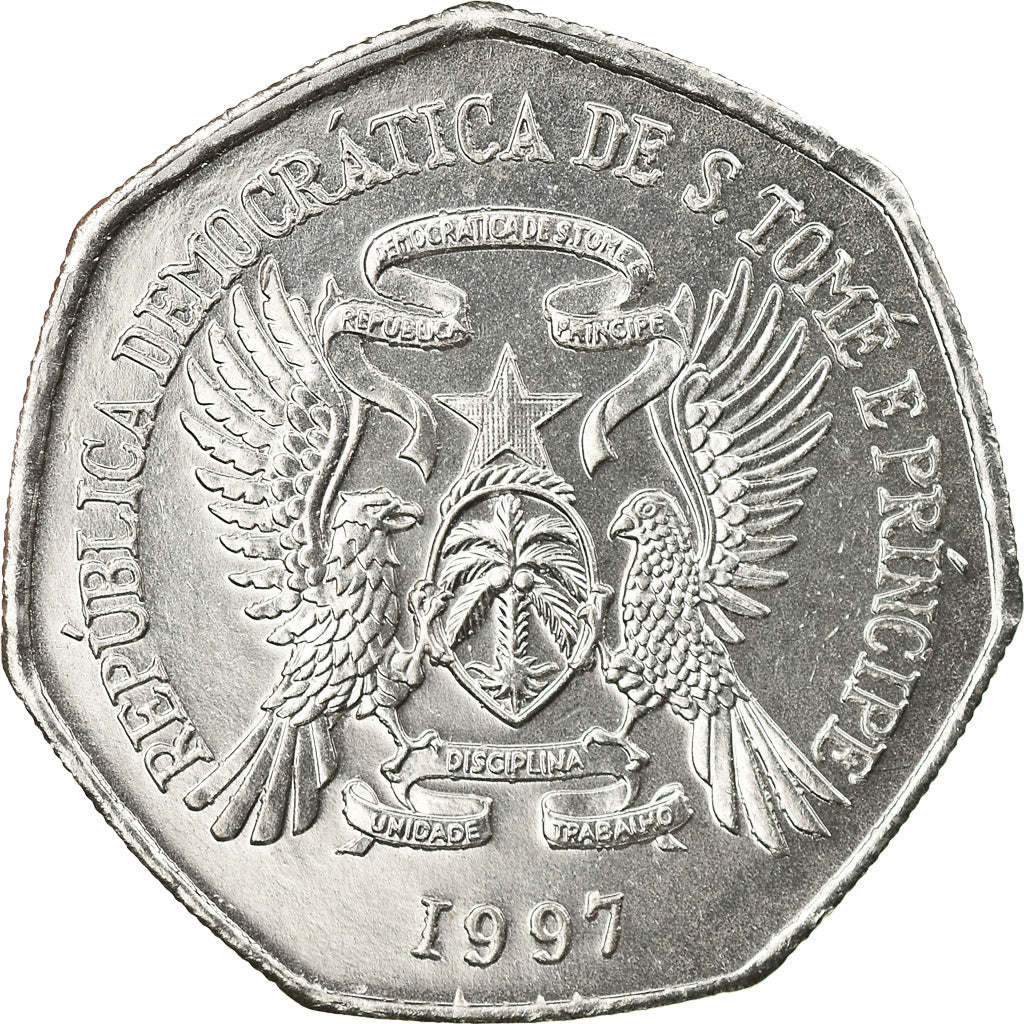Coin, SAINT THOMAS & PRINCE ISLAND, 1000 Dobras, 1997, British Royal Mint