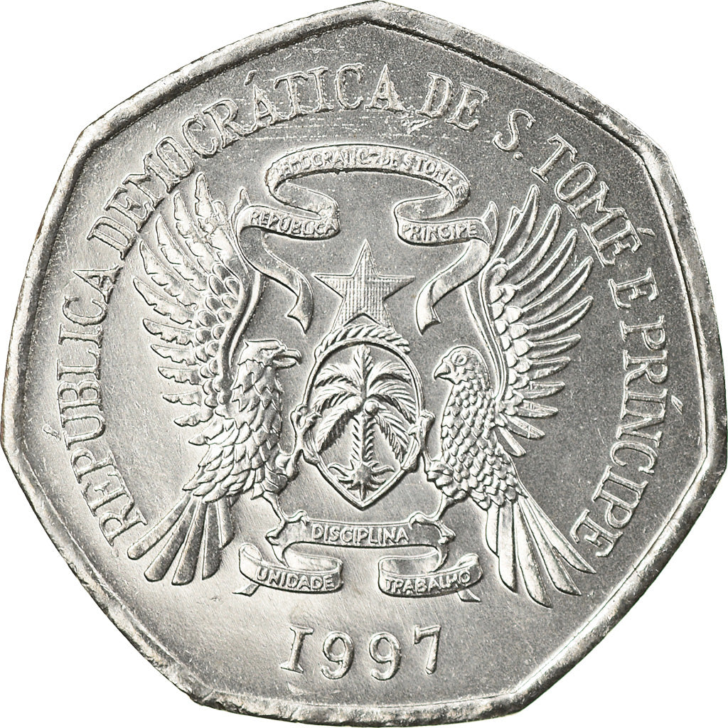 Coin, SAINT THOMAS & PRINCE ISLAND, 500 Dobras, 1997, British Royal Mint