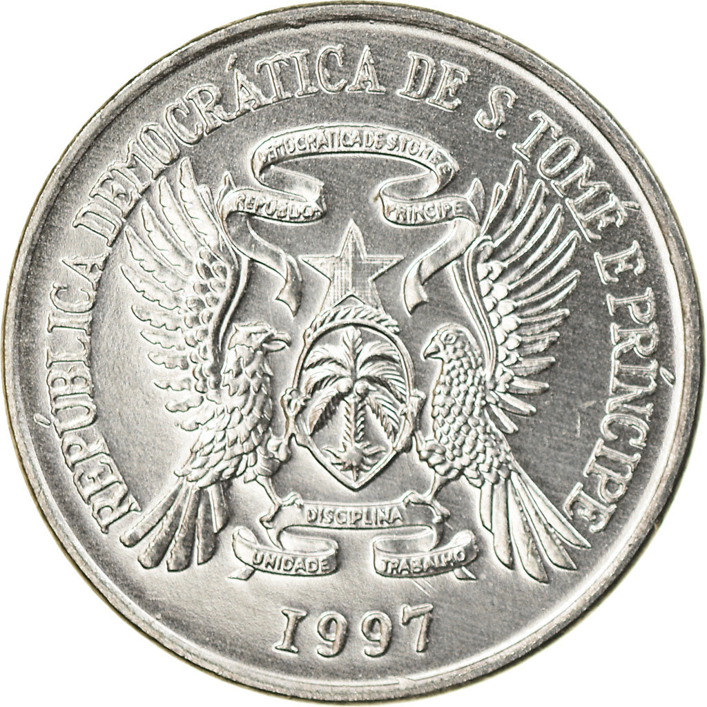 Coin, SAINT THOMAS & PRINCE ISLAND, 250 Dobras, 1997, British Royal Mint