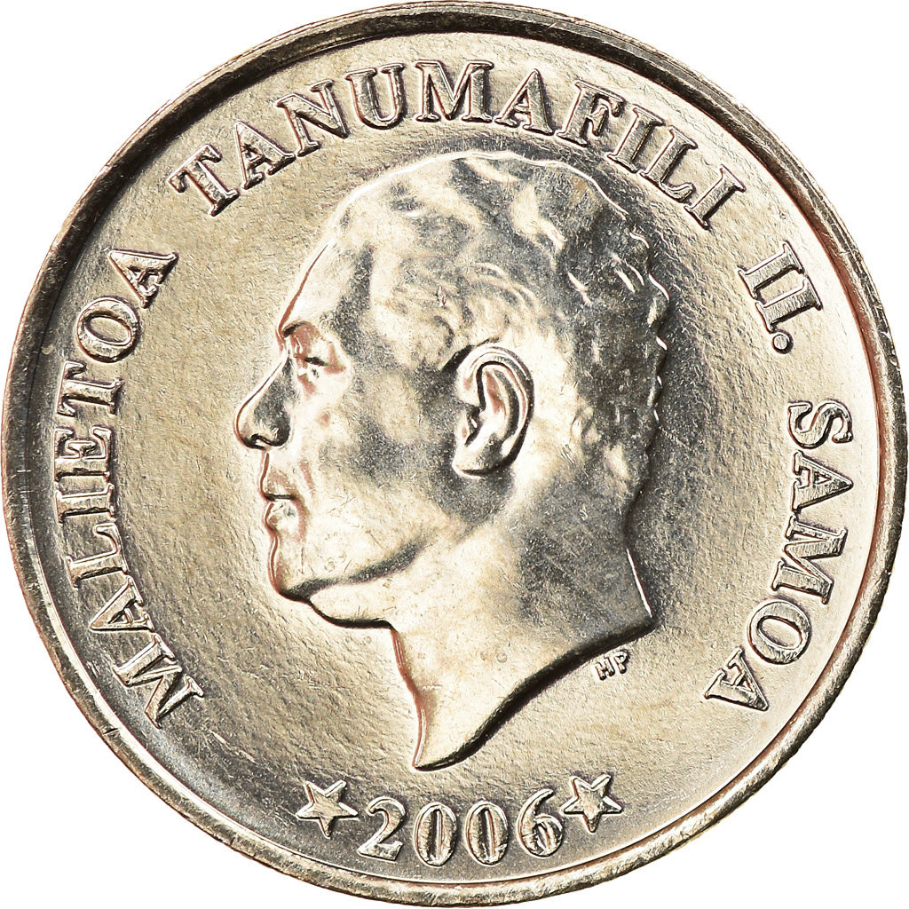 Moneda, Samoa, 5 Sene, 2006, FDC, Cobre - níquel, KM:131