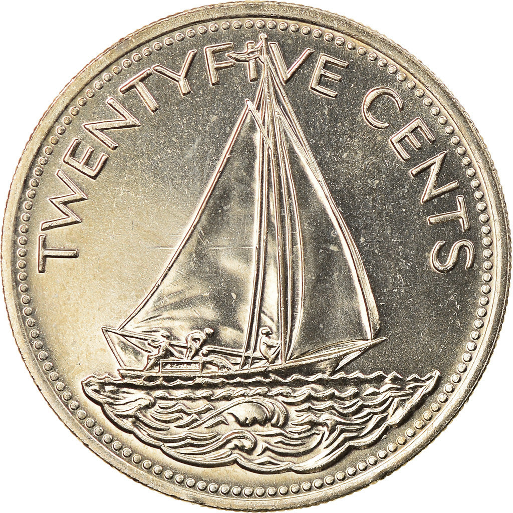 Moneta, Bahamas, Elizabeth II, 25 Cents, 2005, FDC, Rame-nichel, KM:63.2