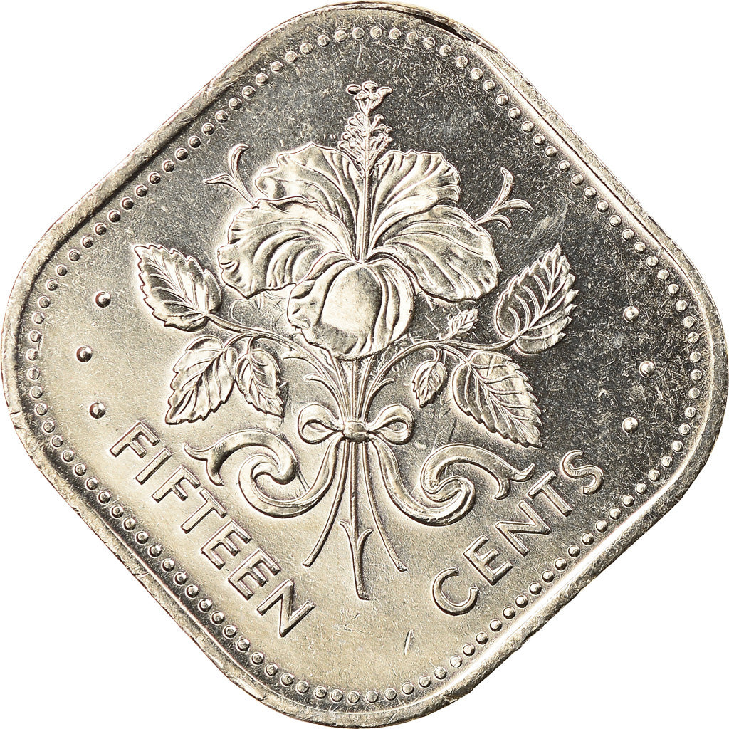 Coin, Bahamas, Elizabeth II, 15 Cents, 2005, Franklin Mint, MS(65-70)