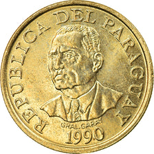 Moneda, Paraguay, 10 Guaranies, 1990, EBC, Níquel - bronce, KM:178