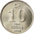 Moneta, Turcja, 10 New Kurus, 2006, Istanbul, MS(63), Miedź-Nikiel-Cynk