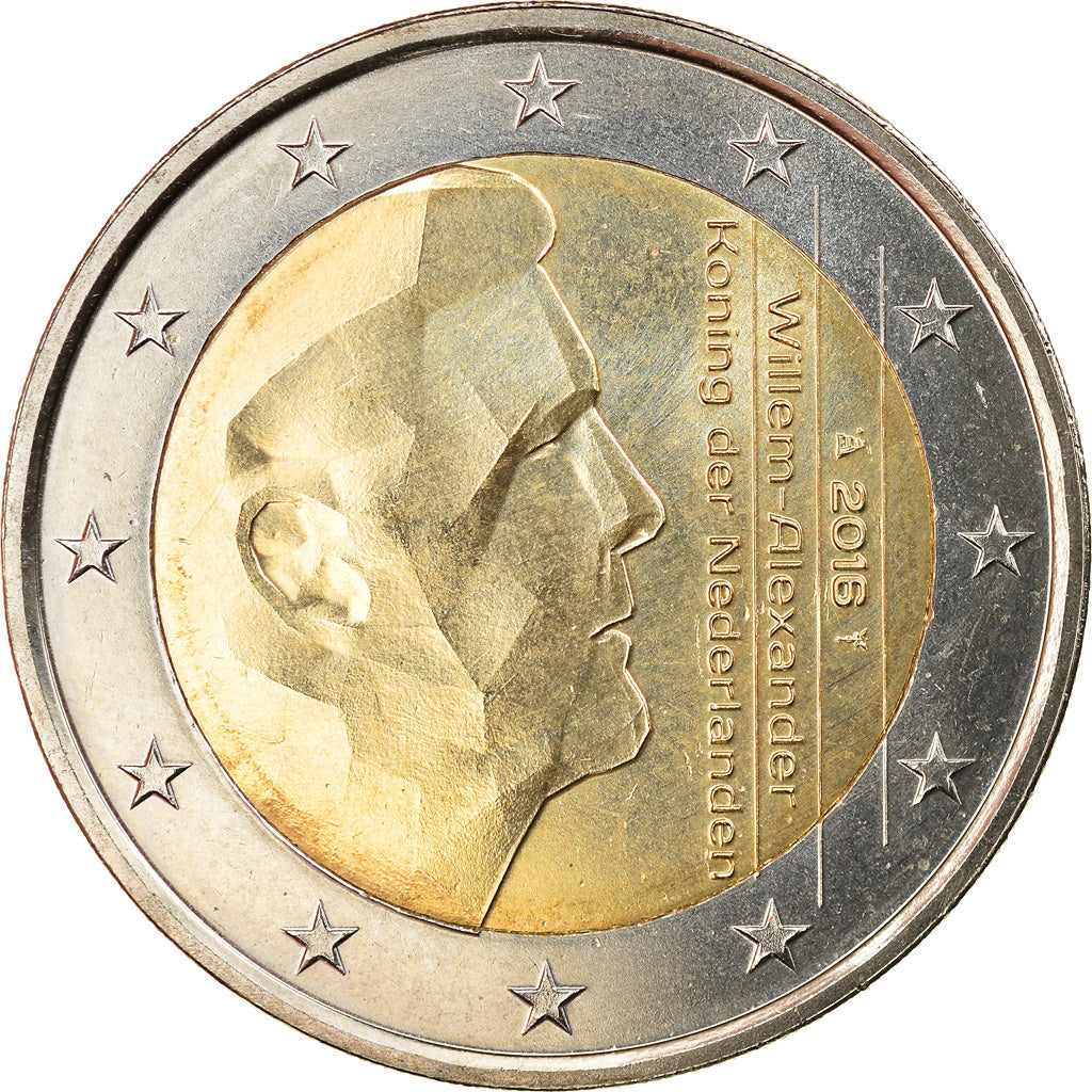 Netherlands, 2 Euro, 2016, Utrecht, MS(63), Bi-Metallic, KM:New