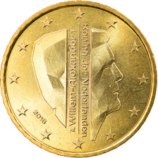 Holandia, 50 Euro Cent, 2016, MS(63), Mosiądz, KM:New