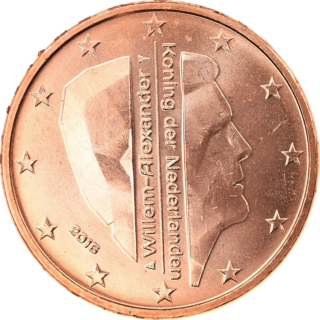 Niederlande, 5 Euro Cent, 2016, Utrecht, UNZ, Copper Plated Steel, KM:New