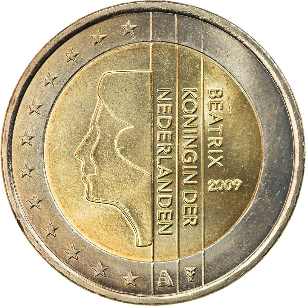 Niederlande, 2 Euro, 2009, Utrecht, UNZ, Bi-Metallic, KM:272