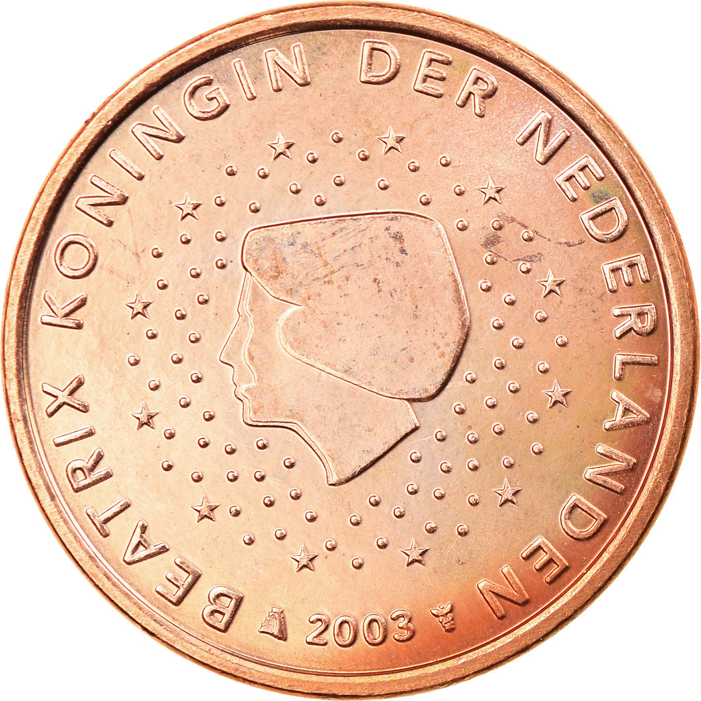 Niederlande, 5 Euro Cent, 2003, Utrecht, SS+, Copper Plated Steel, KM:236