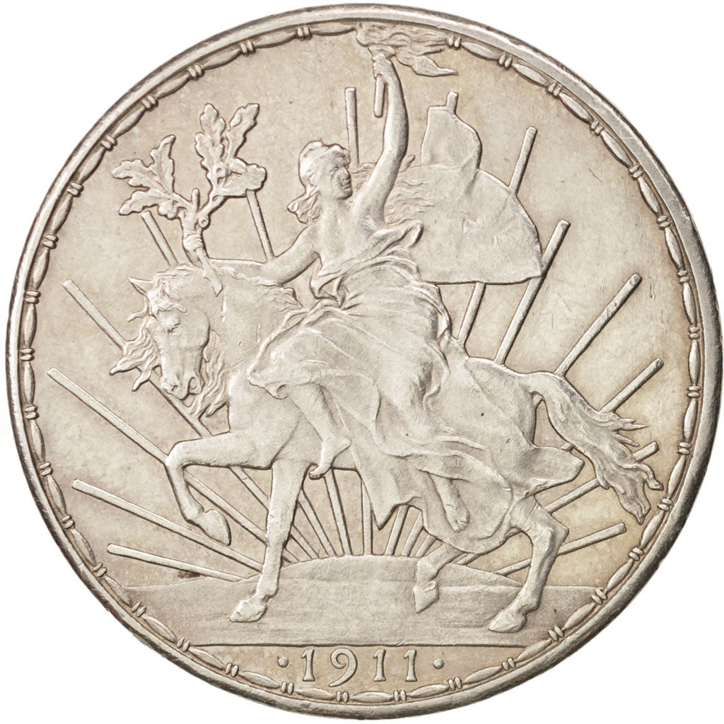 Mexico, Peso, 1911, Mexico City, AU(50-53), Silver, KM:453