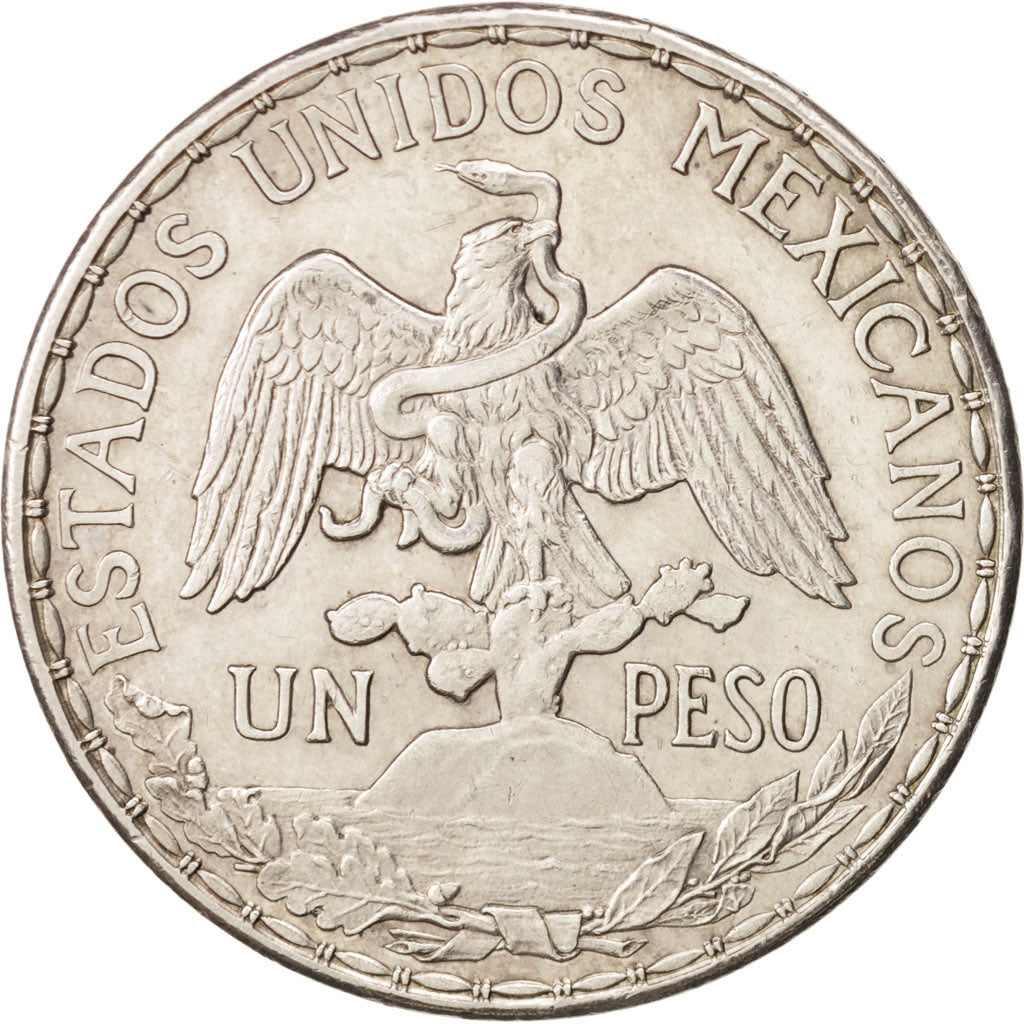 Mexico, Peso, 1911, Mexico City, AU(50-53), Silver, KM:453