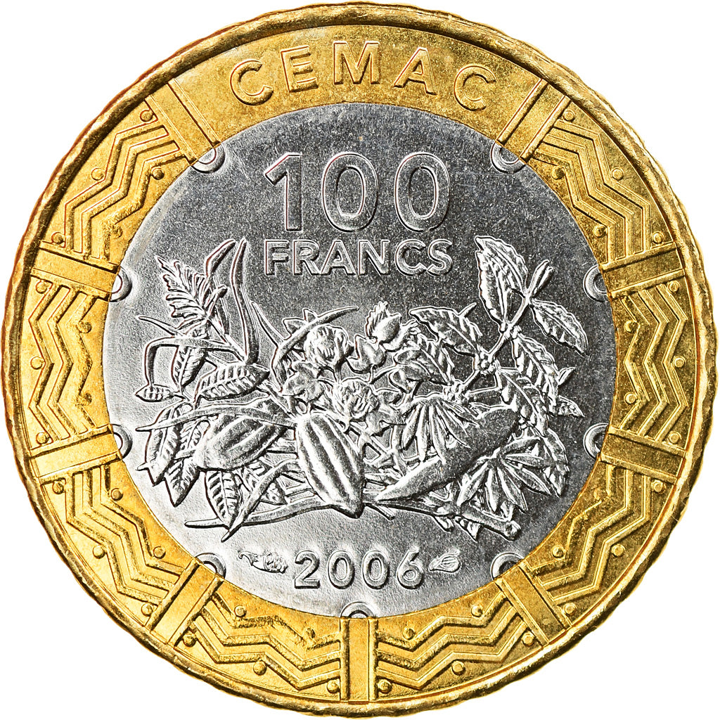 Monnaie, États de l'Afrique centrale, 100 Francs, 2006, Paris, FDC