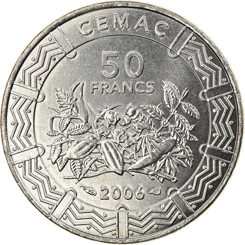 Münze, Zentralafrikanische Staaten, 50 Francs, 2006, Paris, STGL, Stainless