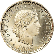 Coin, Switzerland, 20 Rappen, 2006, Bern, BE, MS(65-70), Copper-nickel, KM:29a