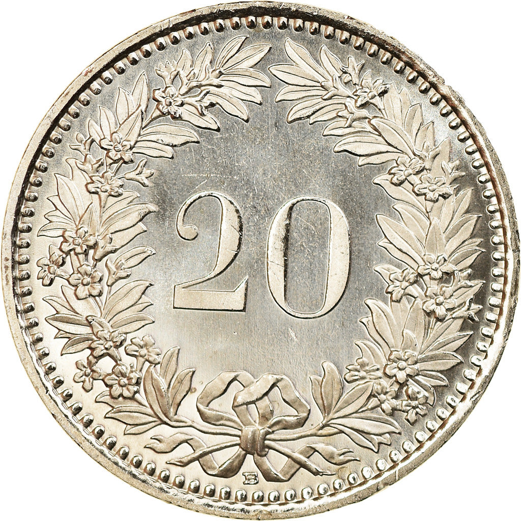 Coin, Switzerland, 20 Rappen, 2006, Bern, BE, MS(65-70), Copper-nickel, KM:29a