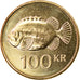 Coin, Iceland, 100 Kronur, 2004, MS(63), Nickel-brass, KM:35