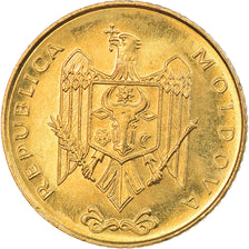 Coin, Moldova, 50 Bani, 1997, MS(63), Brass Clad Steel, KM:10