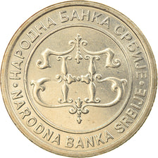 Coin, Serbia, 2 Dinara, 2003, MS(63), Copper-Nickel-Zinc, KM:35