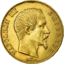 Moneta, Francia, Napoleon III, Napoléon III, 50 Francs, 1859, Strasbourg, BB+