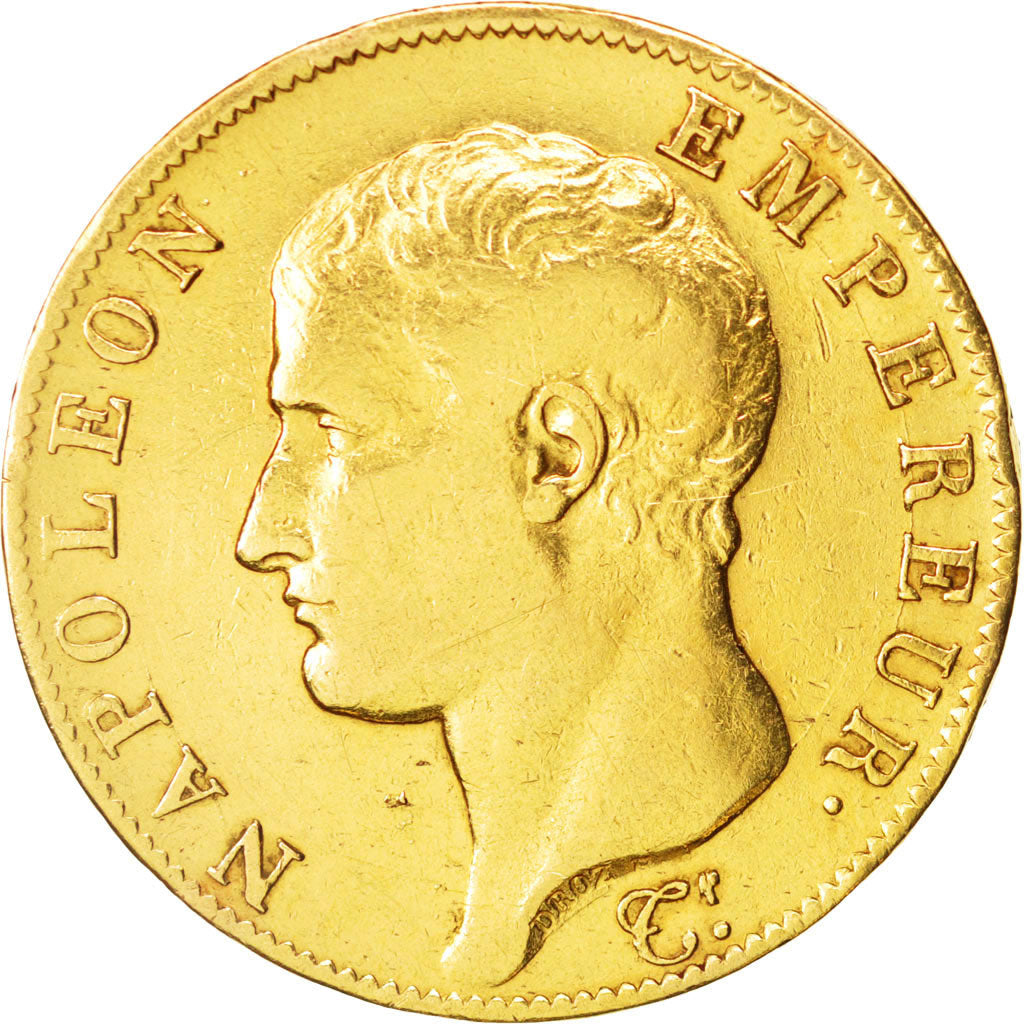France, Napoléon I, 40 Francs, 1806, Paris, VF(30-35),Gold,KM:675.1,Gadoury 1082
