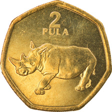 Munten, Botswana, 2 Pula, 2004, UNC-, Brass plated steel, KM:25a