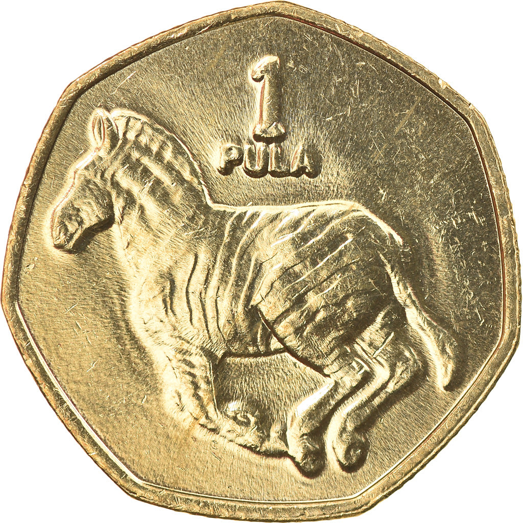 Coin, Botswana, Pula, 2007, British Royal Mint, MS(63), Nickel-brass, KM:24