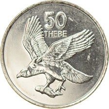 Coin, Botswana, 50 Thebe, 2001, British Royal Mint, MS(63), Nickel plated steel