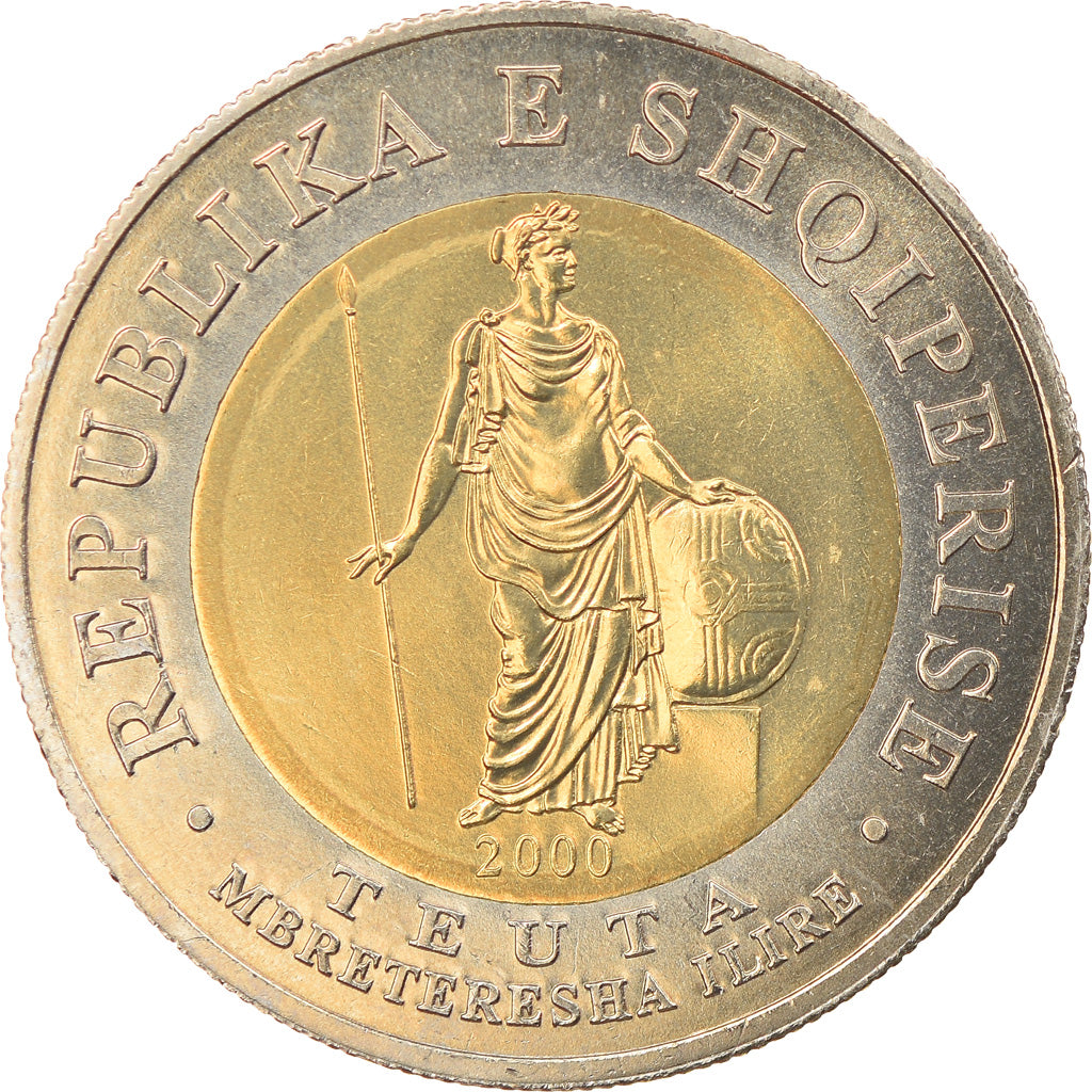 Moneda, Albania, 100 Lekë, 2000, SC, Bimetálico, KM:80
