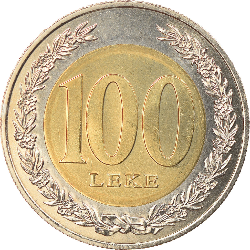 Moneda, Albania, 100 Lekë, 2000, SC, Bimetálico, KM:80