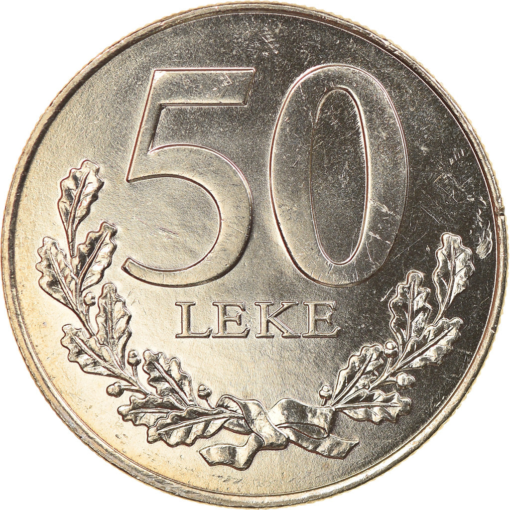 Moneta, Albania, 50 Lekë, 1996, SPL, Rame-nichel, KM:79