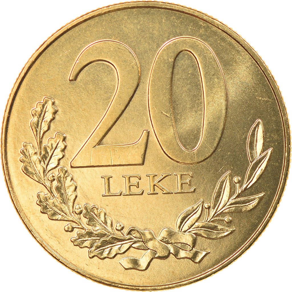 Monnaie, Albania, 20 Leke, 2000, Rome, SPL, Aluminum-Bronze, KM:78