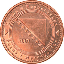 Munten, Bosnië - Herzegovina, 20 Feninga, 2007, UNC-, Copper Plated Steel