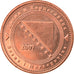 Munten, Bosnië - Herzegovina, 20 Feninga, 2007, UNC-, Copper Plated Steel