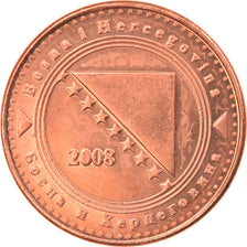 Moneta, Bosnia - Erzegovina, 10 Feninga, 2008, BB+, Acciaio placcato rame