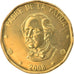 Coin, Dominican Republic, Peso, 2008, MS(63), Brass, KM:80.2