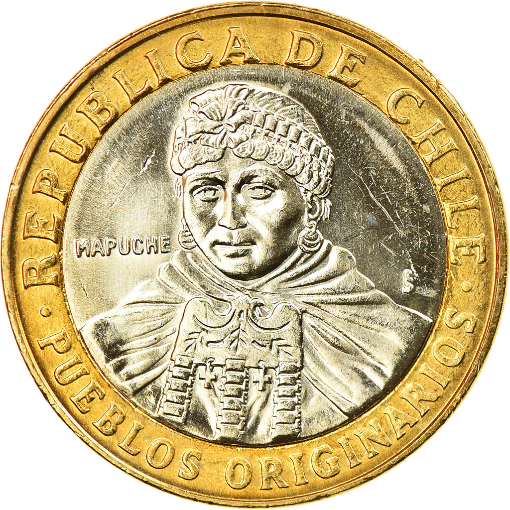 Coin, Chile, 100 Pesos, 2006, Santiago, MS(65-70), Bi-Metallic, KM:236