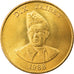 Coin, Zaire, 10 Zaïres, 1988, MS(63), Brass, KM:19