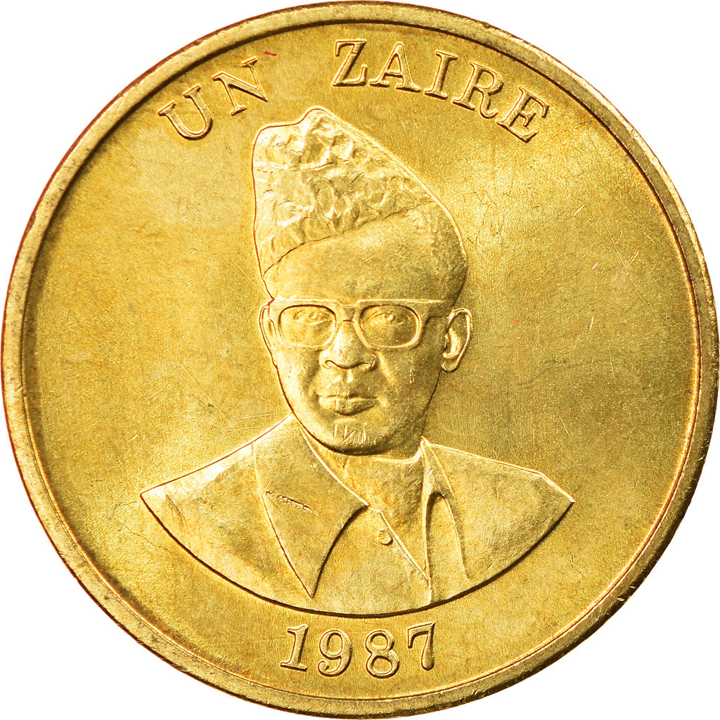 Coin, Zaire, Zaire, 1987, AU(55-58), Brass, KM:13