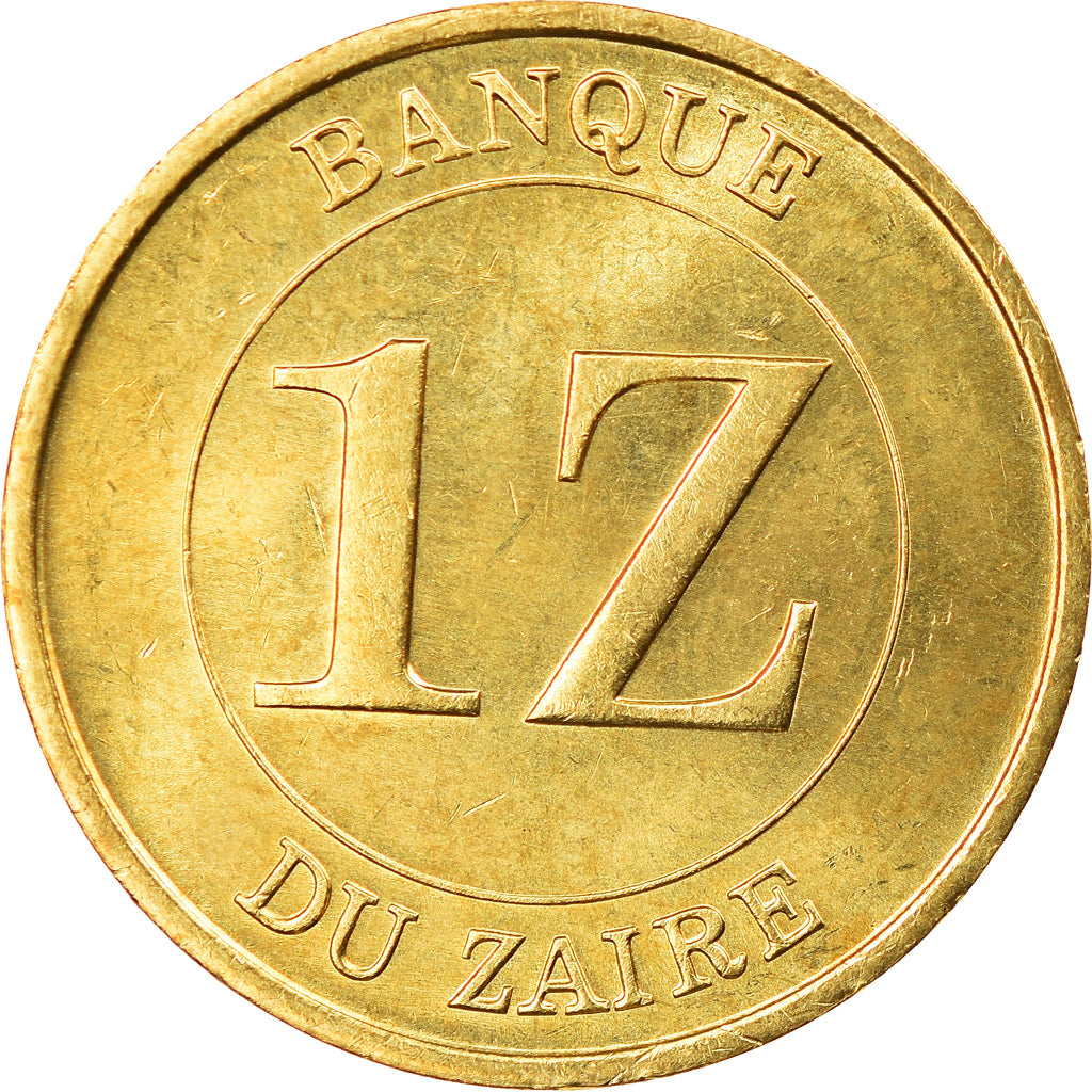 Coin, Zaire, Zaire, 1987, AU(55-58), Brass, KM:13