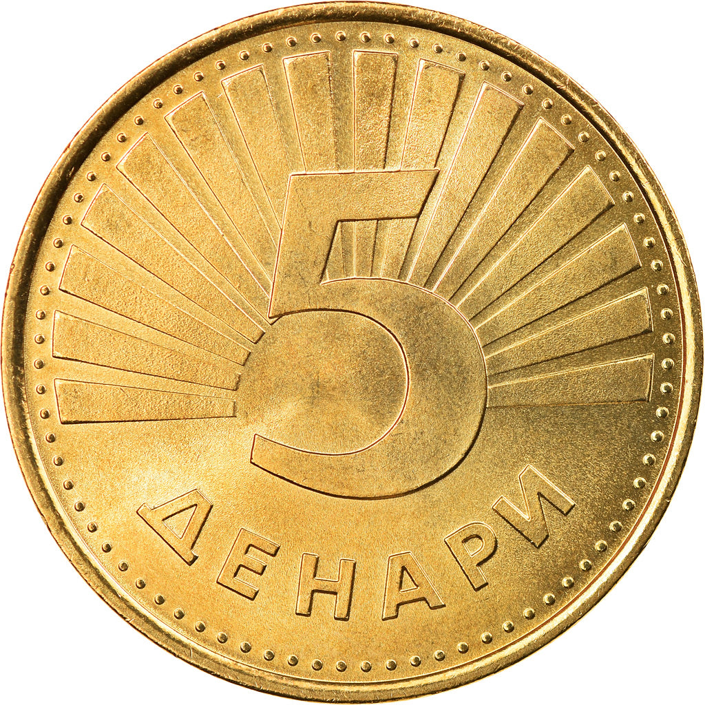 Moneta, Macedonia, 5 Denari, 2006, FDC, Ottone, KM:4