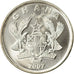 Coin, Ghana, 10 Pesewas, 2007, BU, MS(65-70), Nickel Clad Steel, KM:39