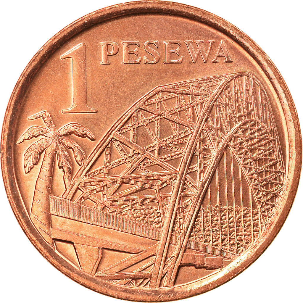 Coin, Ghana, Pesewa, 2007, BU, MS(65-70), Copper Plated Steel, KM:37