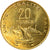 Coin, Djibouti, 20 Francs, 1999, Paris, MS(63), Aluminum-Bronze, KM:24