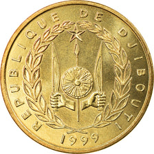 Djibouti, 10 Francs, 1999, MS(63), Aluminum-Bronze