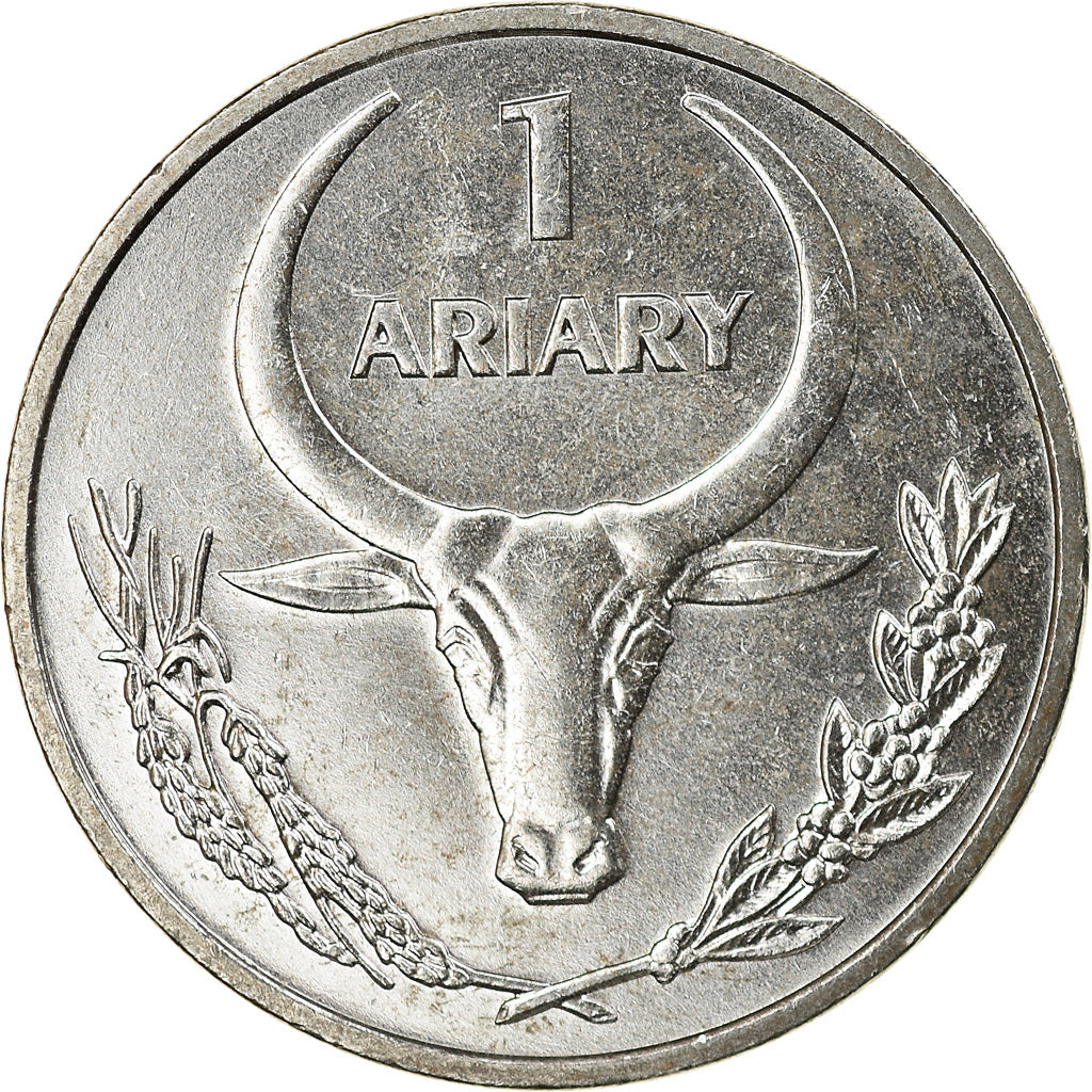 Coin, Madagascar, Ariary, 2004, Paris, MS(65-70), Stainless Steel, KM:29